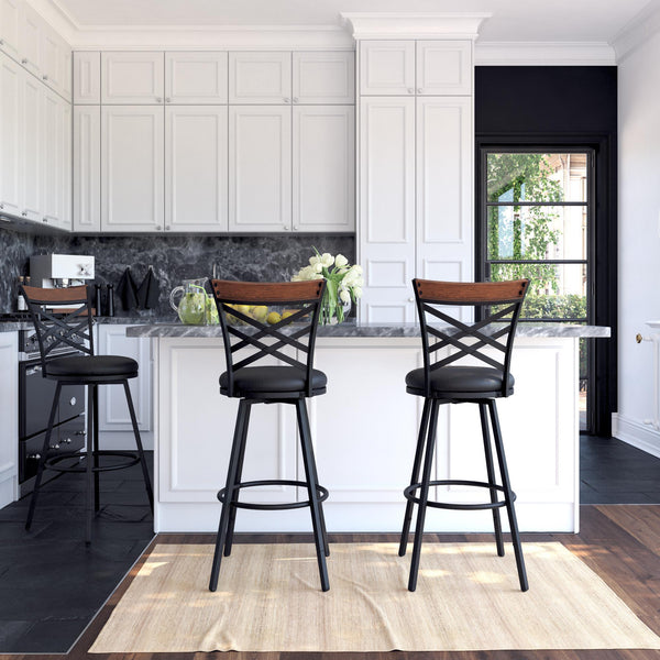 Ameriwood Home DHP Lesley Swivel Barstool