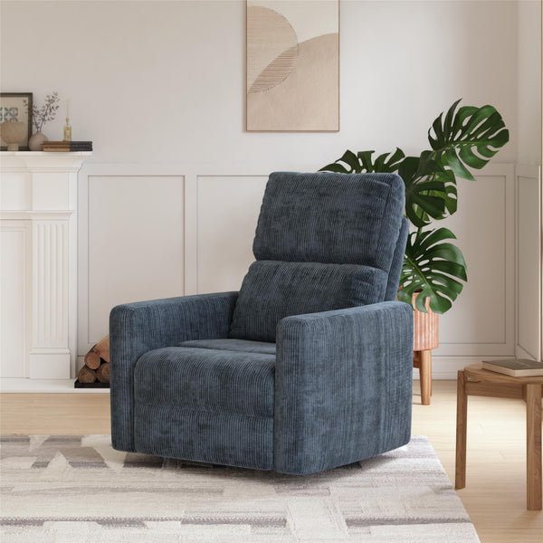 Ameriwood Home DHP Lukas Swivel Pushback Recliner