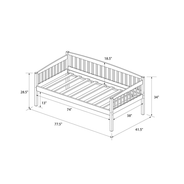 Ameriwood Home DHP Lydia Wood Daybed