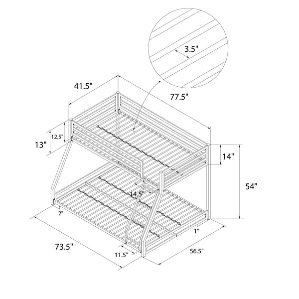 Ameriwood Home DHP Miles Kids' Bunk Bed