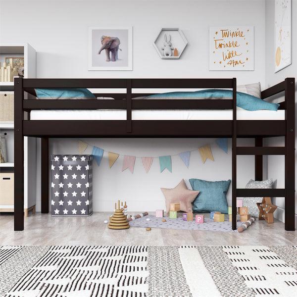 Ameriwood Home DHP Milton Kids' Low Wood Loft Bed