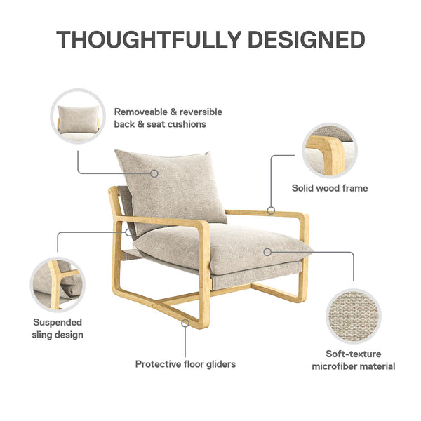 Ameriwood Home DHP Mira Accent Chair