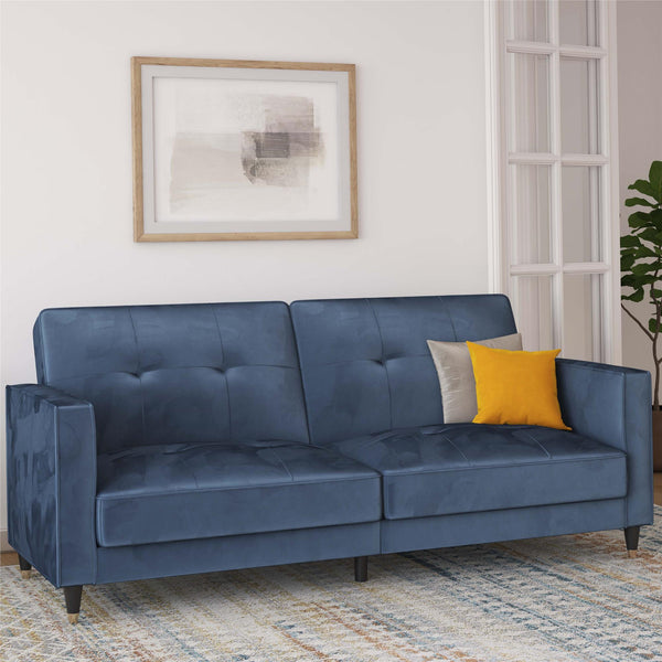 Ameriwood Home DHP Penelope Tufted Futon Sofa Bed