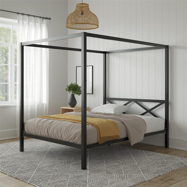 Ameriwood Home DHP Remna Metal Canopy Bed