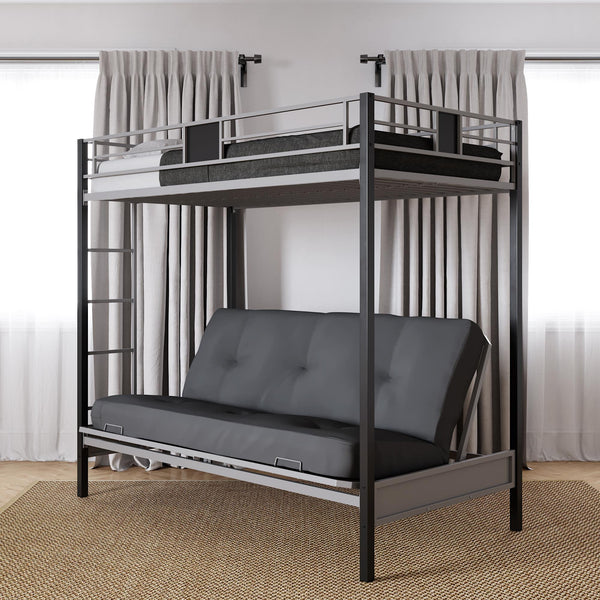 Ameriwood Home DHP Silver Screen Futon Bunk Bed