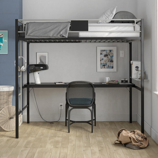 Ameriwood Home DHP Silver Screen Kids' Loft Bed
