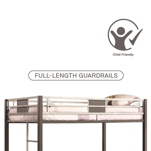 Ameriwood Home DHP Silver Screen Kids' Loft Bed