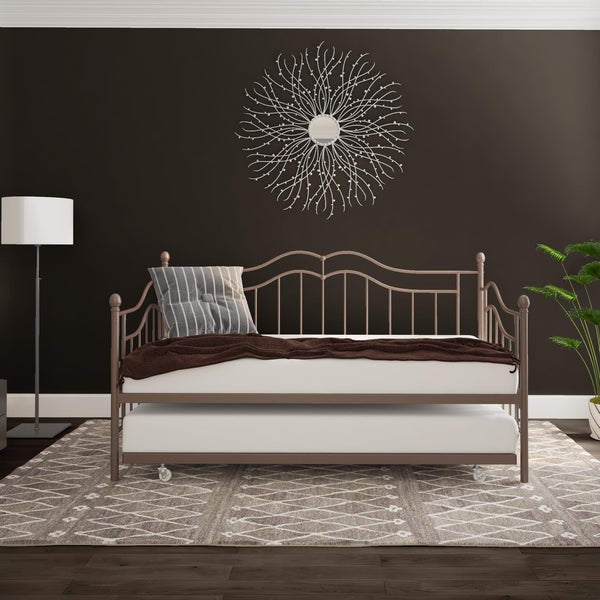 Ameriwood Home DHP Tokyo Metal Daybed With Trundle