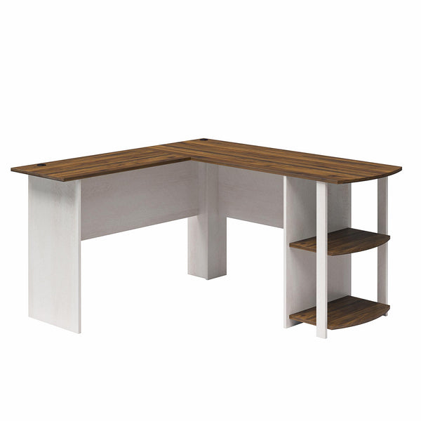 ameriwood home Ameriwood Home Dominic L-Desk with Side Storage Bookshelves