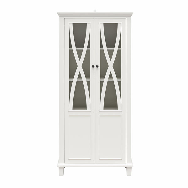 ameriwood home Ameriwood Home Ellington Tall Accent Cabinet with Glass Doors