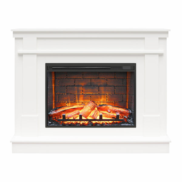 ameriwood home Ameriwood Home Elmcroft Mantel Fireplace TV Stand for TVs up to 65"