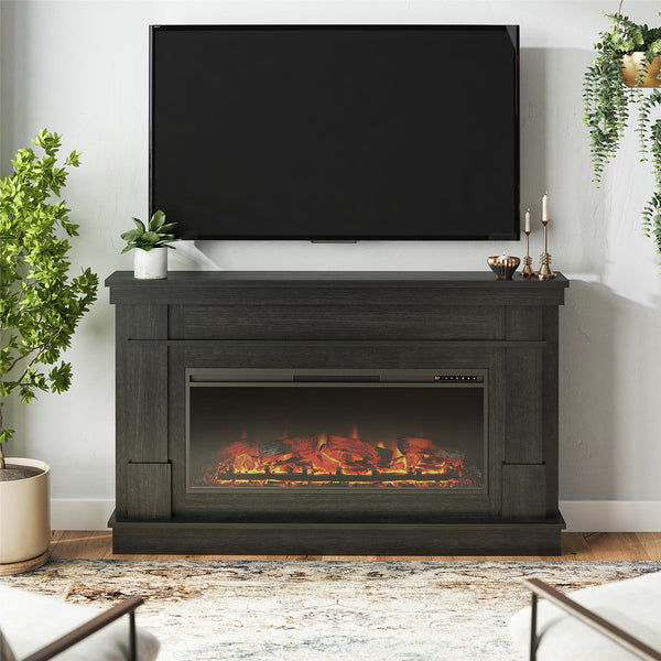 Ameriwood Home Ameriwood Home Elmcroft Wide Mantel With Linear Electric Fireplace