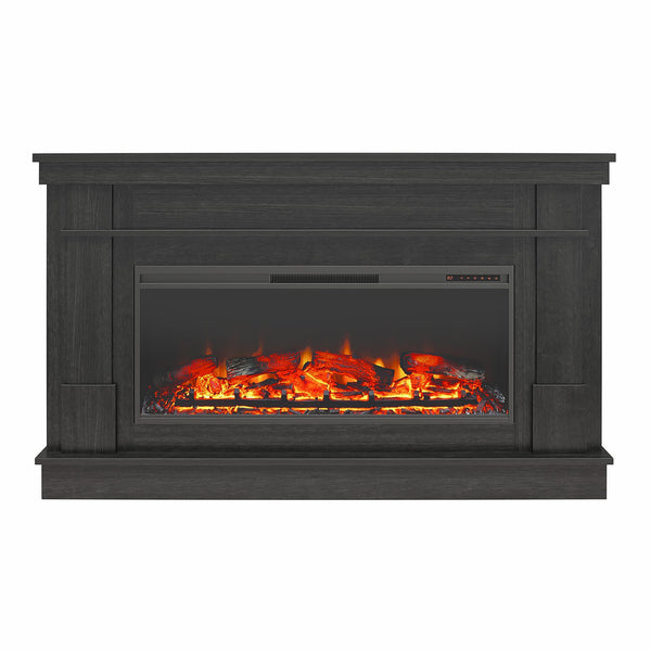 ameriwood home Ameriwood Home Elmcroft Wide Mantel with Linear Electric Fireplace