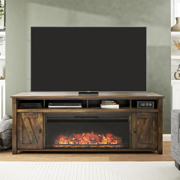 Ameriwood Home Ameriwood Home Farmington Electric Fireplace TV Console With Remote For TVs Up To 85"