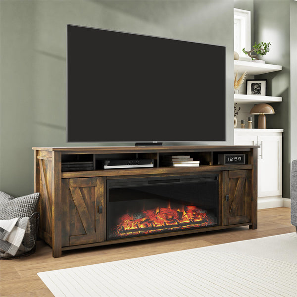 Ameriwood Home Ameriwood Home Farmington Electric Fireplace TV Console With Remote For TVs Up To 85"