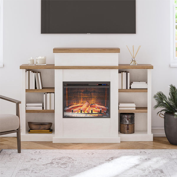 Ameriwood Home Ameriwood Home Gateswood Electric Fireplace With Mantel And Bookcase