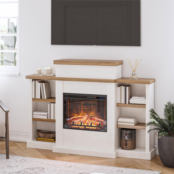 Ameriwood Home Ameriwood Home Gateswood Electric Fireplace With Mantel And Bookcase