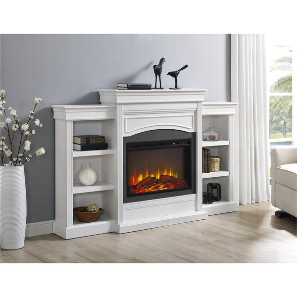Ameriwood Home Ameriwood Home Lamont Electric Fireplace With Mantel And Side Bookcases