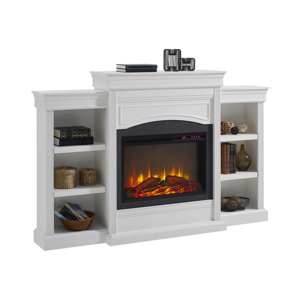 Ameriwood Home Ameriwood Home Lamont Electric Fireplace With Mantel And Side Bookcases