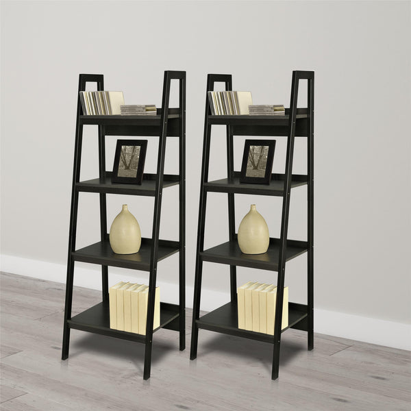 Ameriwood Home Ameriwood Home Lawrence Tall 4 Shelf Ladder Bookcase Bundle