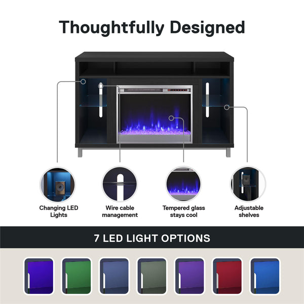 Ameriwood Home Ameriwood Home Lumina Fireplace TV Stand For TVs Up To 48"