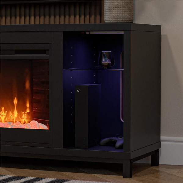 Ameriwood Home Ameriwood Home Lumina Modern Fireplace Media Console For TVs Up To 70"