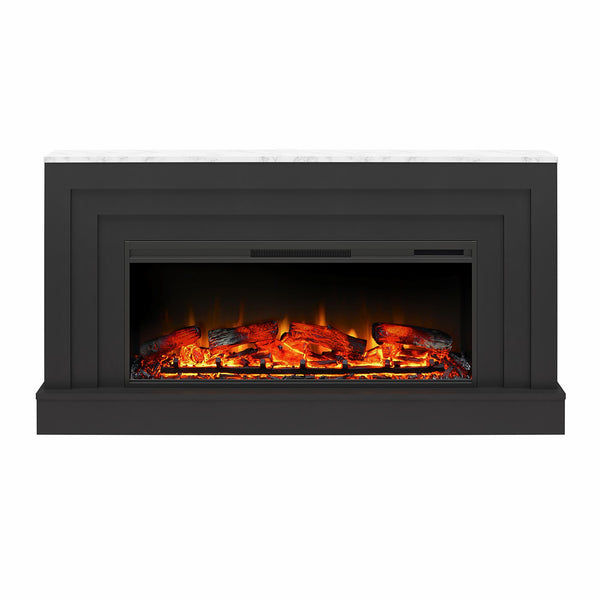 ameriwood home Ameriwood Home Lynnhaven Wide Mantel with Linear Electric Fireplace