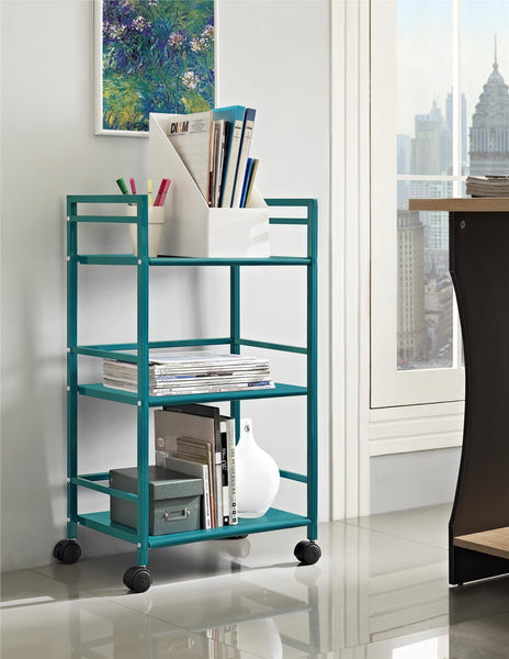 Ameriwood Home Ameriwood Home Marshall 3 Shelf Metal Rolling Utility Cart