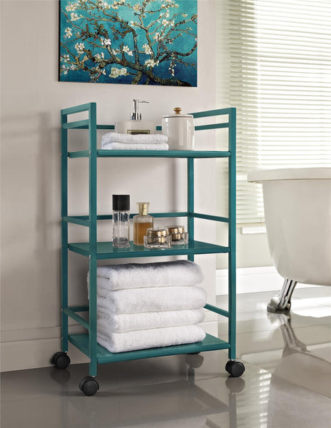 Ameriwood Home Ameriwood Home Marshall 3 Shelf Metal Rolling Utility Cart