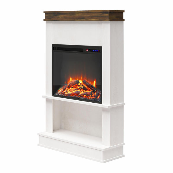 Ameriwood Home Ameriwood Home Mateo Electric Fireplace With Mantel And Open Shelf