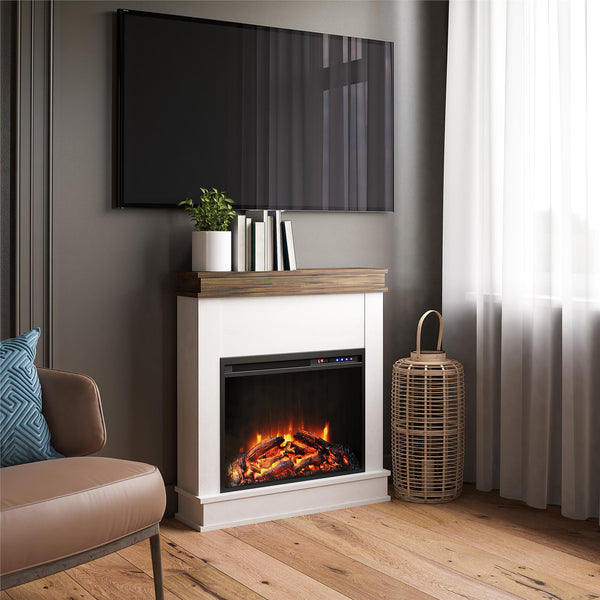 Ameriwood Home Ameriwood Home Mateo Electric Fireplace With Mantel And Touchscreen Display