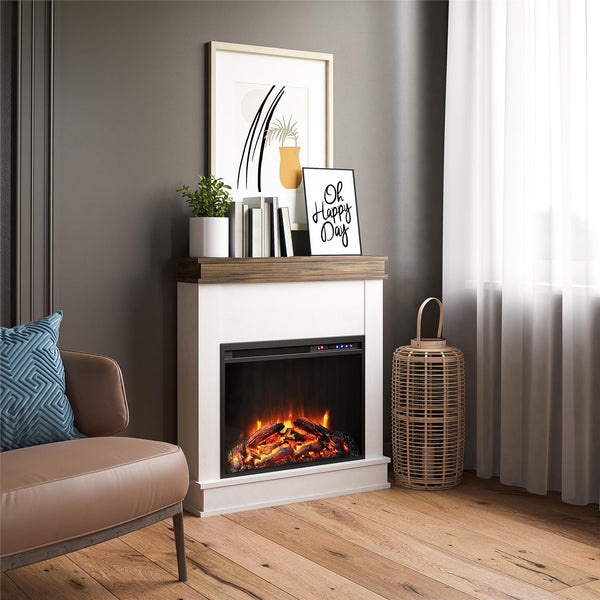 Ameriwood Home Ameriwood Home Mateo Electric Fireplace With Mantel And Touchscreen Display