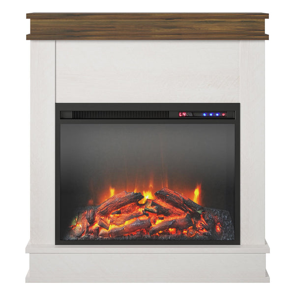 ameriwood home Ameriwood Home Mateo Electric Fireplace with Mantel and Touchscreen Display