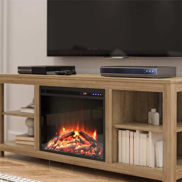 Ameriwood Home Ameriwood Home Melville Electric Fireplace Console TV Stand For TVs Up To 65"