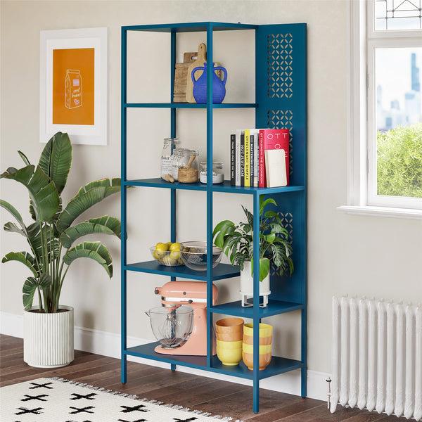 Ameriwood Home Mr. Kate Annie Metal Bookcase