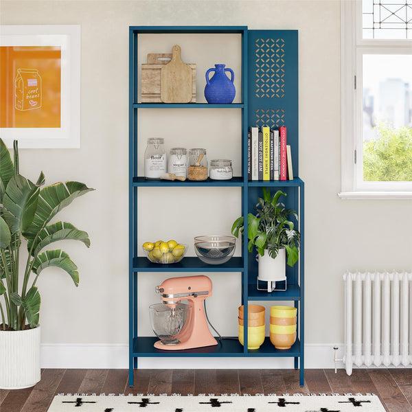 Ameriwood Home Mr. Kate Annie Metal Bookcase