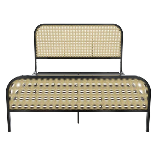 Ameriwood Home Mr. Kate Roxanne Metal And Cane Bed