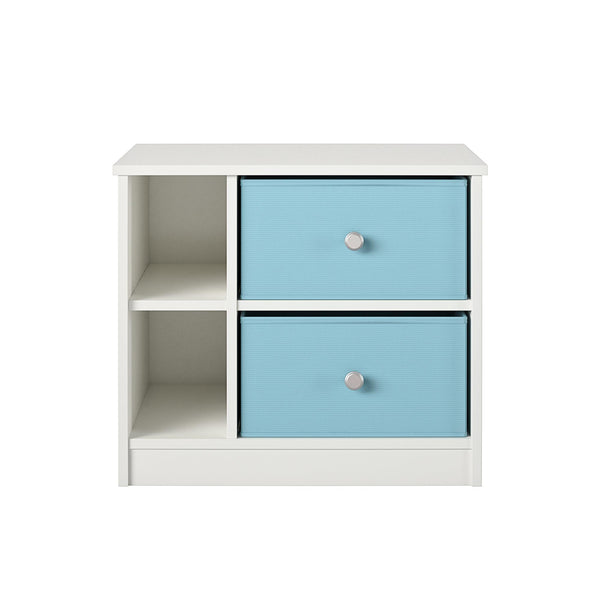 ameriwood home Ameriwood Home Mya Park Nightstand with 2 Fabric Bins