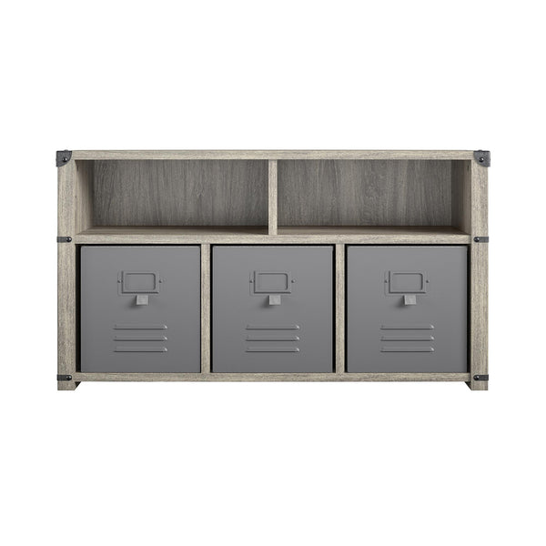 ameriwood home Nova Bedroom Storage Bench - Grey Oak