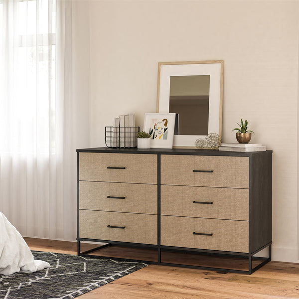 Ameriwood Home Novogratz Kelly 6 Drawer Dresser