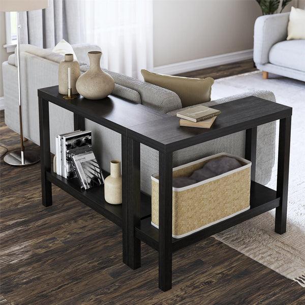 Ameriwood Home Ameriwood Home Parsons Wrap-Around Sofa Accent Tables Bundle - Set Of Two