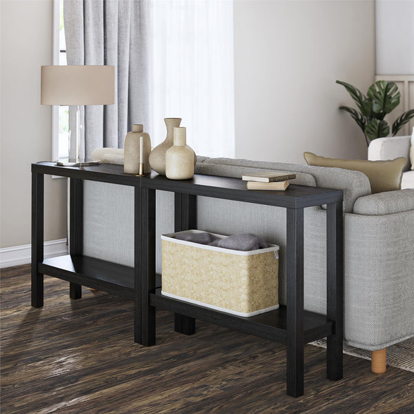 Ameriwood Home Ameriwood Home Parsons Wrap-Around Sofa Accent Tables Bundle - Set Of Two