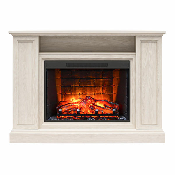 ameriwood home Ameriwood Home Pendleton Multi-Colored Electric Fireplace Mantel TV Stand with Storage for TVs up to 65"