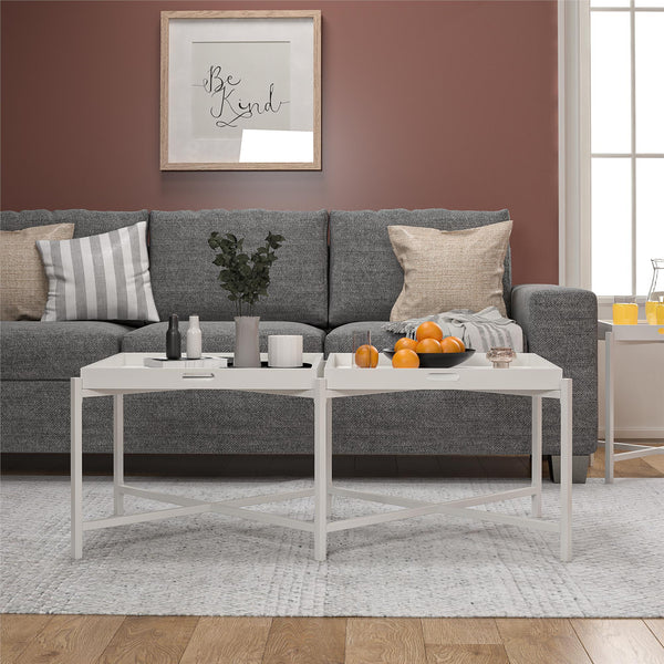 Ameriwood Home Ameriwood Home Poly Coffee Table With Removable Tray Top