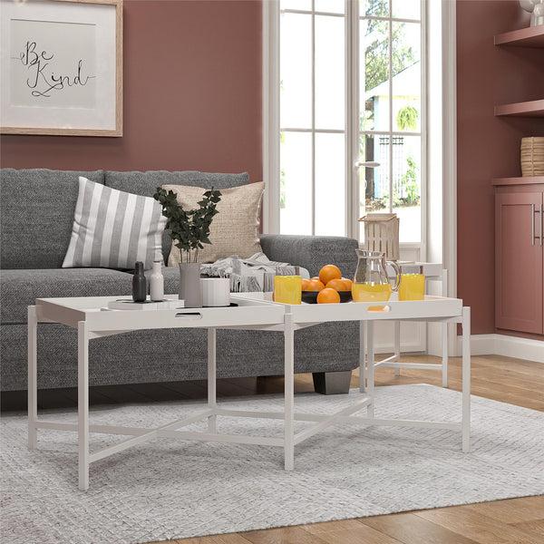 Ameriwood Home Ameriwood Home Poly Coffee Table With Removable Tray Top