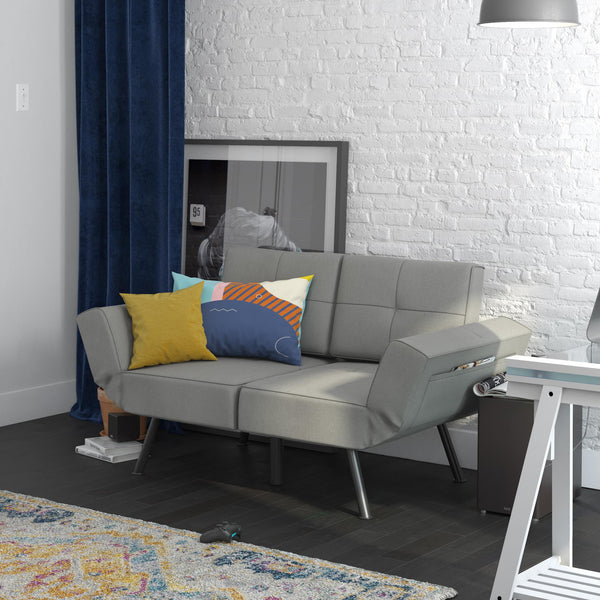 Ameriwood Home RealRooms Euro Loveseat Futon