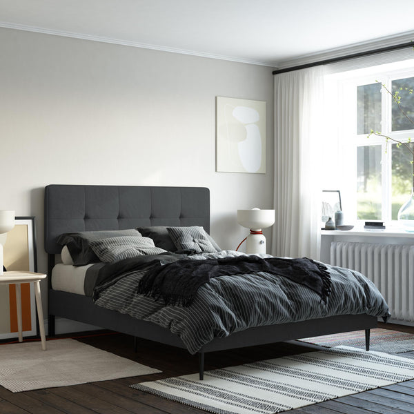 Ameriwood Home RealRooms Tyler Upholstered Bed