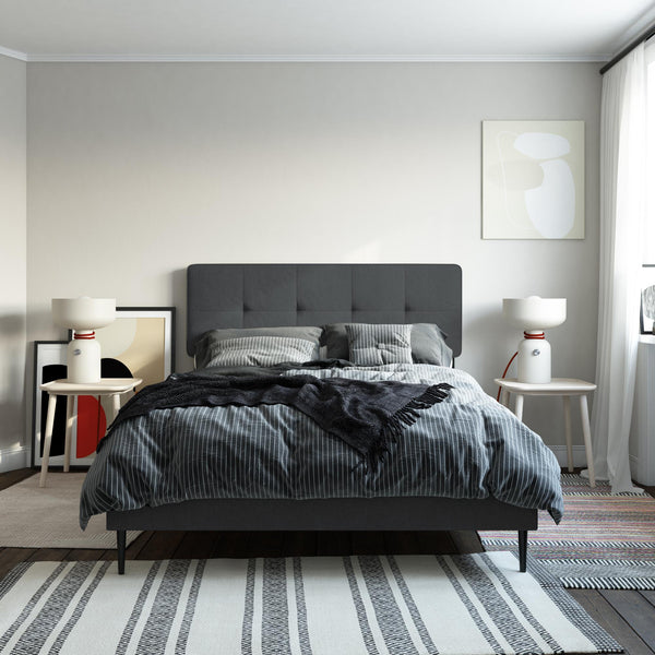 Ameriwood Home RealRooms Tyler Upholstered Bed