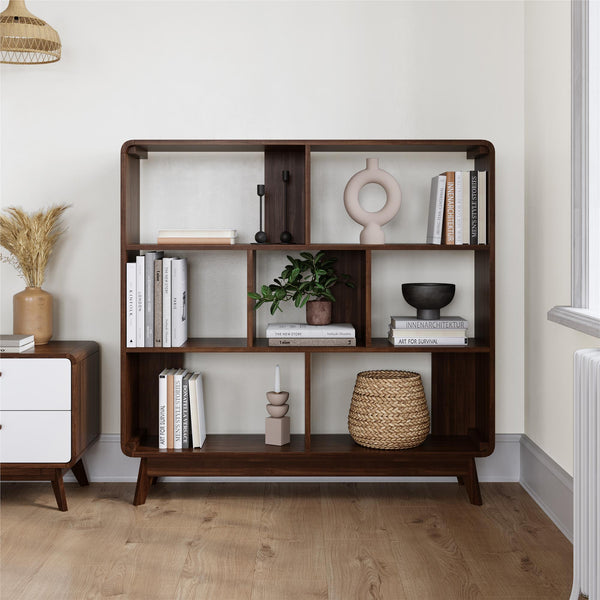Ameriwood Home Ren Home Leva Double Bookcase