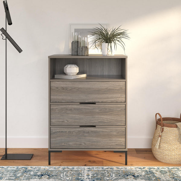 Ameriwood Home Ameriwood Home Rolland Tall 3-Drawer 1 Cubby Dresser